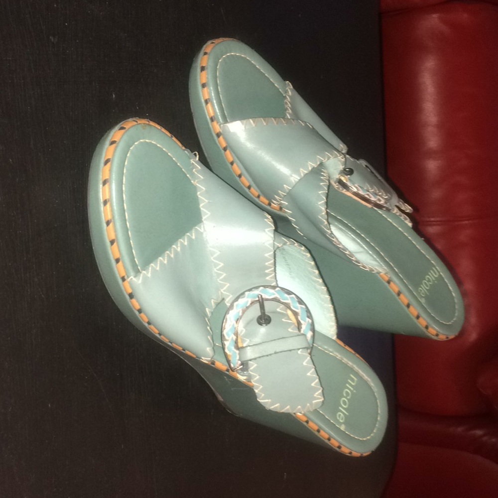 Sandals.